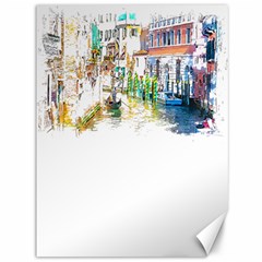 Venice T- Shirt Venice Voyage Art Digital Painting Watercolor Discovery T- Shirt (1) Canvas 36  X 48  by ZUXUMI