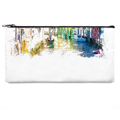 Venice T- Shirt Venice Voyage Art Digital Painting Watercolor Discovery T- Shirt (1) Pencil Case by ZUXUMI