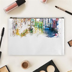 Venice T- Shirt Venice Voyage Art Digital Painting Watercolor Discovery T- Shirt (1) Cosmetic Bag (large) by ZUXUMI