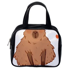 Capybara Art T- Shirt Cute Capybara Art T- Shirt Yoga Reflexion Pose T- Shirtyoga Reflexion Pose T- Shirt Classic Handbag (one Side) by hizuto