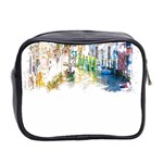 Venice T- Shirt Venice Voyage Art Digital Painting Watercolor Discovery T- Shirt (1) Mini Toiletries Bag (Two Sides) Back