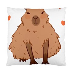 Capybara Art T- Shirt Cute Capybara Art T- Shirt Yoga Reflexion Pose T- Shirtyoga Reflexion Pose T- Shirt Standard Cushion Case (one Side) by hizuto