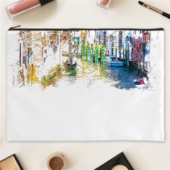 Venice T- Shirt Venice Voyage Art Digital Painting Watercolor Discovery T- Shirt (1) Cosmetic Bag (xxxl) by ZUXUMI