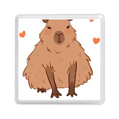 Capybara Art T- Shirt Cute Capybara Art T- Shirt Yoga Reflexion Pose T- Shirtyoga Reflexion Pose T- Shirt Memory Card Reader (square) by hizuto