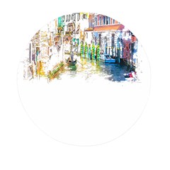 Venice T- Shirt Venice Voyage Art Digital Painting Watercolor Discovery T- Shirt (1) Mini Round Pill Box