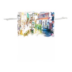 Venice T- Shirt Venice Voyage Art Digital Painting Watercolor Discovery T- Shirt (1) Lightweight Drawstring Pouch (l) by ZUXUMI