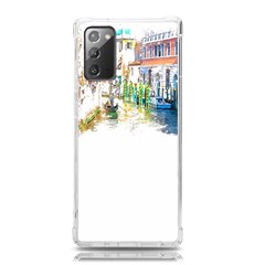 Venice T- Shirt Venice Voyage Art Digital Painting Watercolor Discovery T- Shirt (1) Samsung Galaxy Note 20 Tpu Uv Case by ZUXUMI