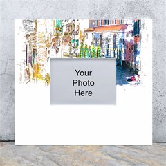 Venice T- Shirt Venice Voyage Art Digital Painting Watercolor Discovery T- Shirt (1) White Wall Photo Frame 5  X 7  by ZUXUMI