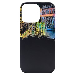 Venice T- Shirt Venice Voyage Art Digital Painting Watercolor Discovery T- Shirt (1) Iphone 14 Pro Max Black Uv Print Case by ZUXUMI