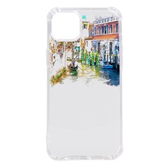 Venice T- Shirt Venice Voyage Art Digital Painting Watercolor Discovery T- Shirt (1) Iphone 14 Plus Tpu Uv Print Case by ZUXUMI