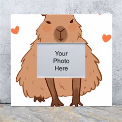 Capybara Art T- Shirt Cute Capybara Art T- Shirt Yoga Reflexion Pose T- Shirtyoga Reflexion Pose T- Shirt White Wall Photo Frame 5  X 7  by hizuto