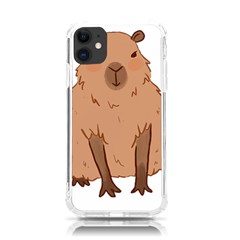 Capybara Art T- Shirt Cute Capybara Art T- Shirt Yoga Reflexion Pose T- Shirtyoga Reflexion Pose T- Shirt Iphone 11 Tpu Uv Print Case by hizuto