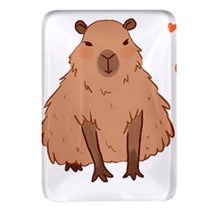 Capybara Art T- Shirt Cute Capybara Art T- Shirt Yoga Reflexion Pose T- Shirtyoga Reflexion Pose T- Shirt Rectangular Glass Fridge Magnet (4 Pack)