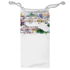 Venice T- Shirt Venice Voyage Art Digital Painting Watercolor Discovery T- Shirt (2) Jewelry Bag by ZUXUMI