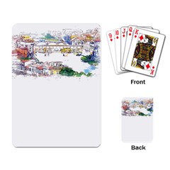 Venice T- Shirt Venice Voyage Art Digital Painting Watercolor Discovery T- Shirt (2) Playing Cards Single Design (rectangle) by ZUXUMI