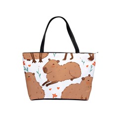 Capybara Art T- Shirt Cute Capybaras Illustration T- Shirt Yoga Reflexion Pose T- Shirtyoga Reflexion Pose T- Shirt Classic Shoulder Handbag by hizuto