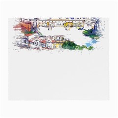 Venice T- Shirt Venice Voyage Art Digital Painting Watercolor Discovery T- Shirt (2) Small Glasses Cloth (2 Sides) by ZUXUMI