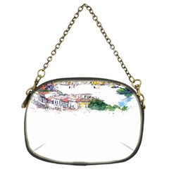 Venice T- Shirt Venice Voyage Art Digital Painting Watercolor Discovery T- Shirt (2) Chain Purse (two Sides) by ZUXUMI