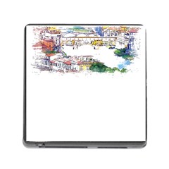 Venice T- Shirt Venice Voyage Art Digital Painting Watercolor Discovery T- Shirt (2) Memory Card Reader (square 5 Slot) by ZUXUMI