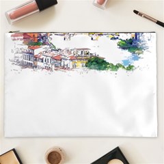 Venice T- Shirt Venice Voyage Art Digital Painting Watercolor Discovery T- Shirt (2) Cosmetic Bag (xxl) by ZUXUMI