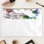 Venice T- Shirt Venice Voyage Art Digital Painting Watercolor Discovery T- Shirt (2) Cosmetic Bag (XXL) Front