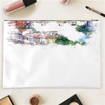 Venice T- Shirt Venice Voyage Art Digital Painting Watercolor Discovery T- Shirt (2) Cosmetic Bag (XXL) Back