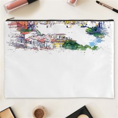 Venice T- Shirt Venice Voyage Art Digital Painting Watercolor Discovery T- Shirt (2) Cosmetic Bag (xxxl) by ZUXUMI