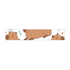 Capybara Art T- Shirt Cute Capybaras Illustration T- Shirt Yoga Reflexion Pose T- Shirtyoga Reflexion Pose T- Shirt Premium Plush Fleece Scarf (mini) by hizuto