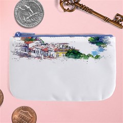 Venice T- Shirt Venice Voyage Art Digital Painting Watercolor Discovery T- Shirt (2) Large Coin Purse by ZUXUMI