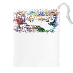 Venice T- Shirt Venice Voyage Art Digital Painting Watercolor Discovery T- Shirt (2) Drawstring Pouch (5xl) by ZUXUMI