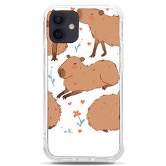 Capybara Art T- Shirt Cute Capybaras Illustration T- Shirt Yoga Reflexion Pose T- Shirtyoga Reflexion Pose T- Shirt Iphone 12 Mini Tpu Uv Print Case	 by hizuto