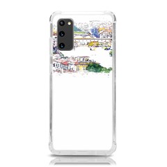 Venice T- Shirt Venice Voyage Art Digital Painting Watercolor Discovery T- Shirt (2) Samsung Galaxy S20 6 2 Inch Tpu Uv Case by ZUXUMI