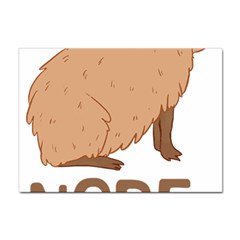 Capybara Art T- Shirt Cute Sad Capybara - Nope T- Shirt Yoga Reflexion Pose T- Shirtyoga Reflexion Pose T- Shirt Sticker A4 (10 Pack) by hizuto