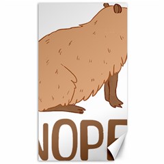 Capybara Art T- Shirt Cute Sad Capybara - Nope T- Shirt Yoga Reflexion Pose T- Shirtyoga Reflexion Pose T- Shirt Canvas 40  X 72  by hizuto