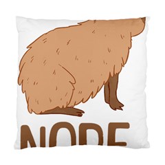 Capybara Art T- Shirt Cute Sad Capybara - Nope T- Shirt Yoga Reflexion Pose T- Shirtyoga Reflexion Pose T- Shirt Standard Cushion Case (one Side) by hizuto