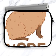 Capybara Art T- Shirt Cute Sad Capybara - Nope T- Shirt Yoga Reflexion Pose T- Shirtyoga Reflexion Pose T- Shirt Apple Ipad 2/3/4 Zipper Cases by hizuto