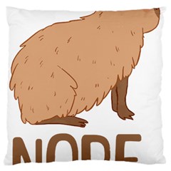 Capybara Art T- Shirt Cute Sad Capybara - Nope T- Shirt Yoga Reflexion Pose T- Shirtyoga Reflexion Pose T- Shirt Standard Premium Plush Fleece Cushion Case (two Sides) by hizuto