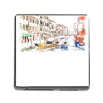 Venice T- Shirt Venice Voyage Art Digital Painting Watercolor Discovery T- Shirt (3) Memory Card Reader (Square 5 Slot) Front