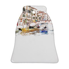 Venice T- Shirt Venice Voyage Art Digital Painting Watercolor Discovery T- Shirt (3) Bell Ornament (two Sides) by ZUXUMI