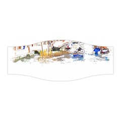 Venice T- Shirt Venice Voyage Art Digital Painting Watercolor Discovery T- Shirt (3) Stretchable Headband by ZUXUMI