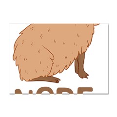 Capybara Art T- Shirt Cute Sad Capybara - Nope T- Shirt Yoga Reflexion Pose T- Shirtyoga Reflexion Pose T- Shirt Crystal Sticker (a4) by hizuto