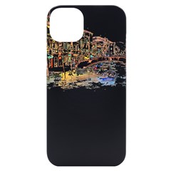 Venice T- Shirt Venice Voyage Art Digital Painting Watercolor Discovery T- Shirt (3) Iphone 14 Plus Black Uv Print Case by ZUXUMI