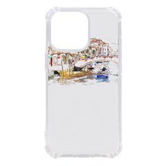 Venice T- Shirt Venice Voyage Art Digital Painting Watercolor Discovery T- Shirt (3) Iphone 13 Pro Tpu Uv Print Case by ZUXUMI