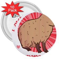 Capybara Art T- Shirt I Just Really Like Capybaras O K  T- Shirt Yoga Reflexion Pose T- Shirtyoga Reflexion Pose T- Shirt 3  Buttons (10 pack) 