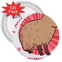 Capybara Art T- Shirt I Just Really Like Capybaras O K  T- Shirt Yoga Reflexion Pose T- Shirtyoga Reflexion Pose T- Shirt 3  Buttons (100 pack) 