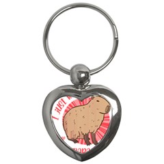 Capybara Art T- Shirt I Just Really Like Capybaras O K  T- Shirt Yoga Reflexion Pose T- Shirtyoga Reflexion Pose T- Shirt Key Chain (Heart)