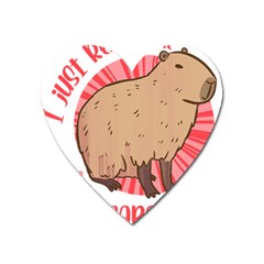 Capybara Art T- Shirt I Just Really Like Capybaras O K  T- Shirt Yoga Reflexion Pose T- Shirtyoga Reflexion Pose T- Shirt Heart Magnet