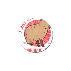 Capybara Art T- Shirt I Just Really Like Capybaras O K  T- Shirt Yoga Reflexion Pose T- Shirtyoga Reflexion Pose T- Shirt Golf Ball Marker