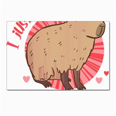 Capybara Art T- Shirt I Just Really Like Capybaras O K  T- Shirt Yoga Reflexion Pose T- Shirtyoga Reflexion Pose T- Shirt Postcards 5  x 7  (Pkg of 10)