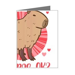 Capybara Art T- Shirt I Just Really Like Capybaras O K  T- Shirt Yoga Reflexion Pose T- Shirtyoga Reflexion Pose T- Shirt Mini Greeting Card